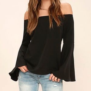 Off The Shoulder Bell Sleeve Top